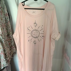 Pink long nightshirt